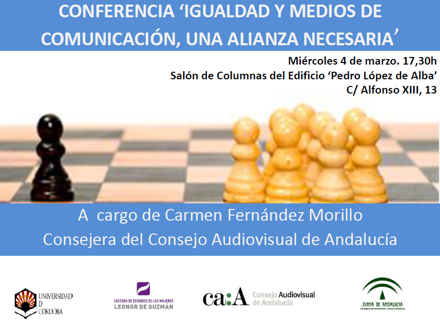 Conferencia ‘Igualdad y medios de comunicación, una alianza necesaria’, a cargo de Carmen Fernández Morillo,