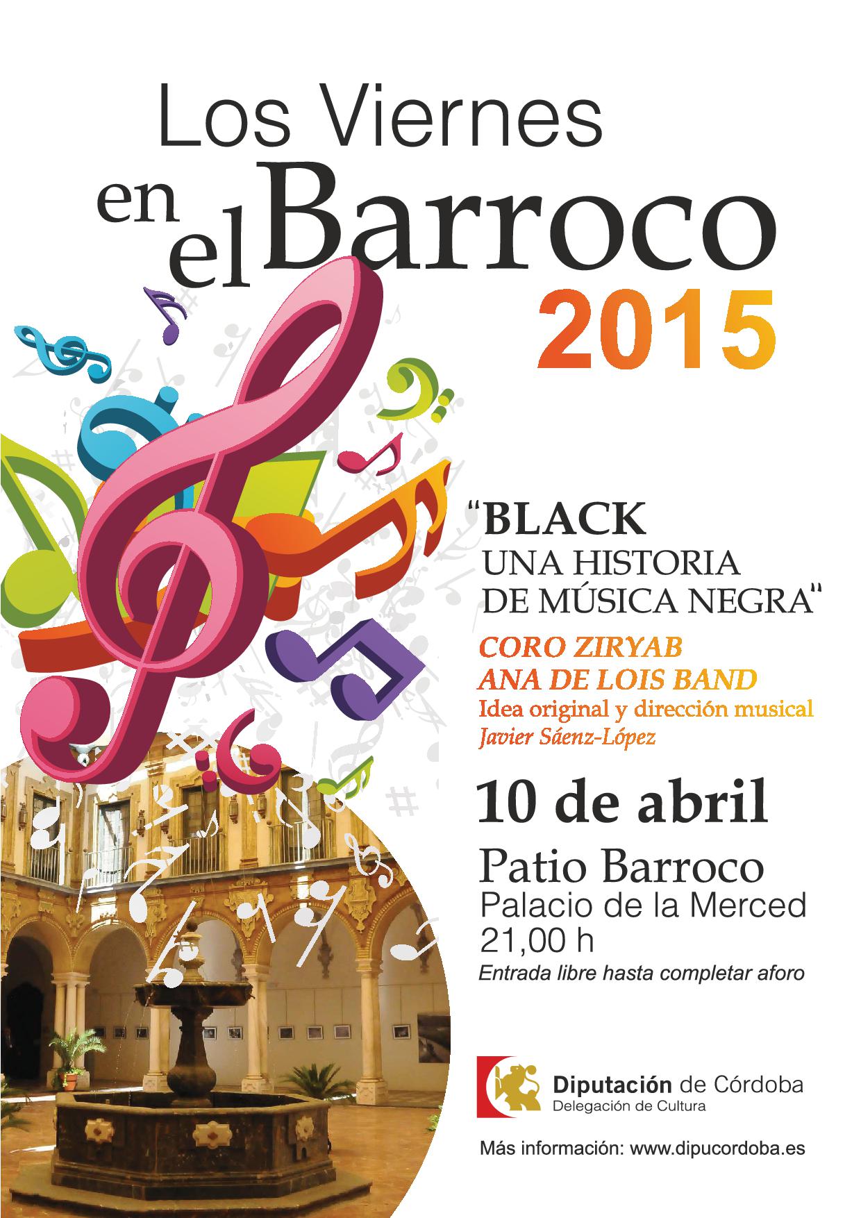 Los Viernes en el Barroco «Black una historia de música negra» Coro Ziryab, Ana de Lois Band (10 de abril)