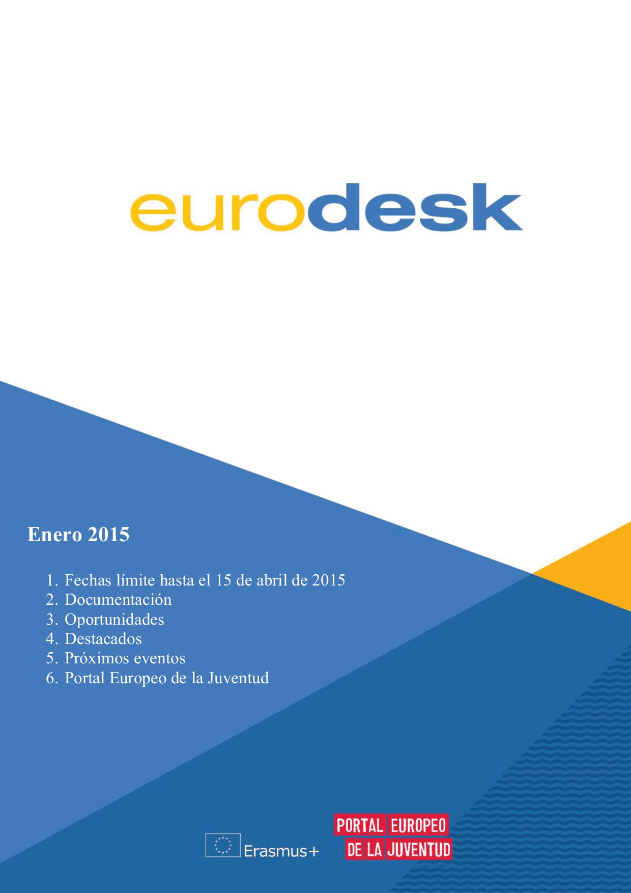 Boletín Eurodesk enero’2015