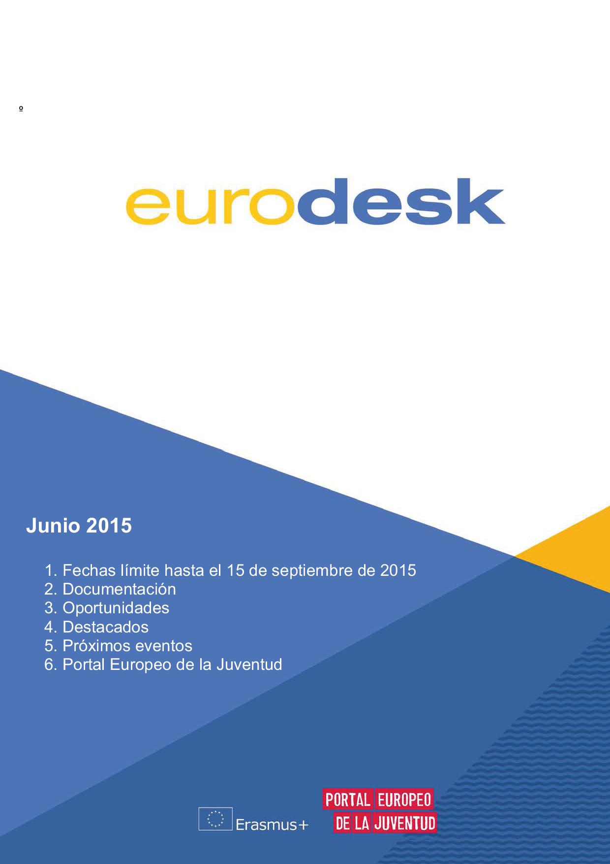 Boletín Eurodesk Junio’2015