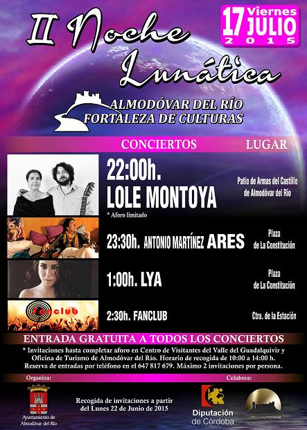 II Noche Lunática (17 de julio en Almodóvar)