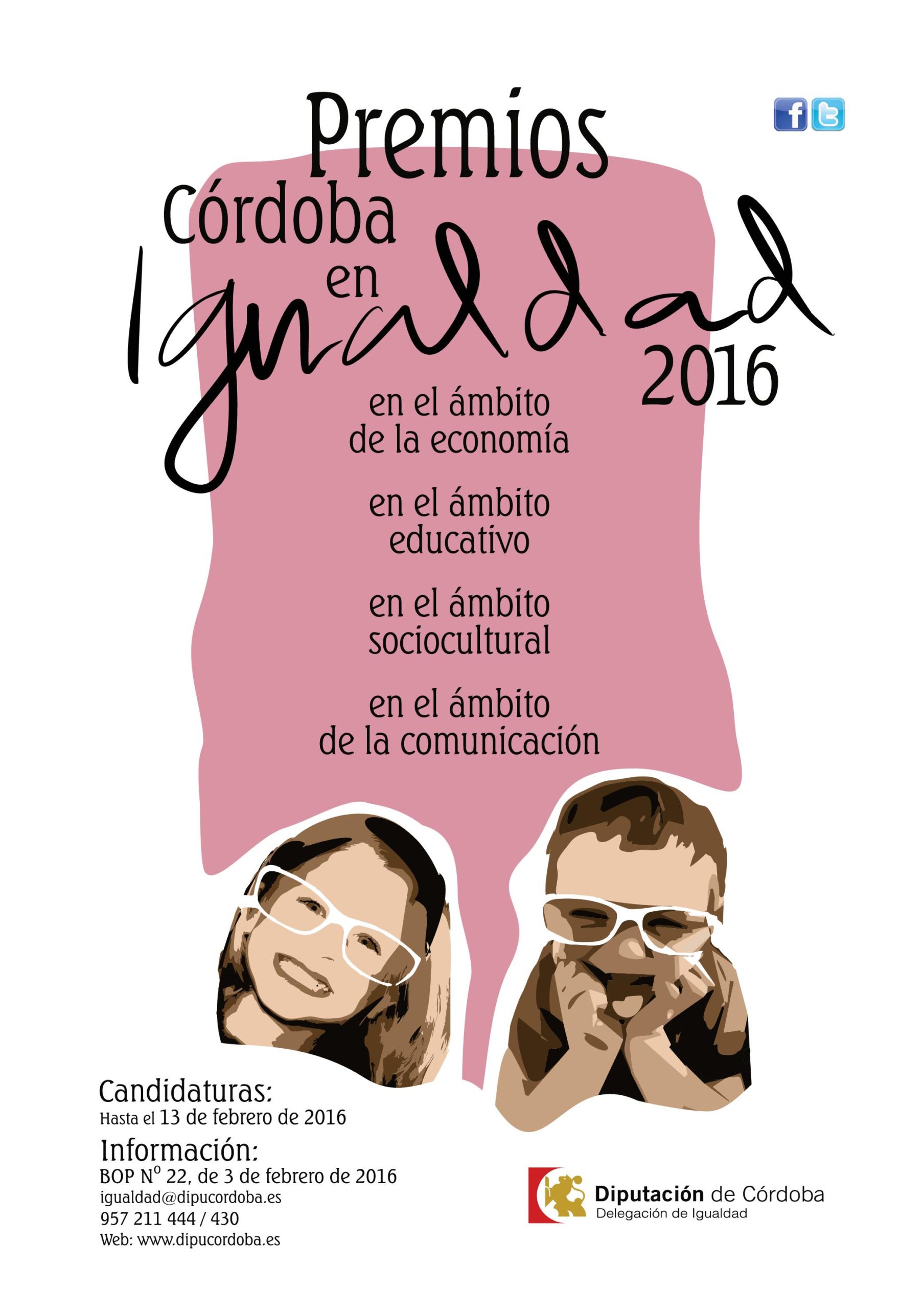 Convocatoria de los Premios Córdoba en IGUALDAD