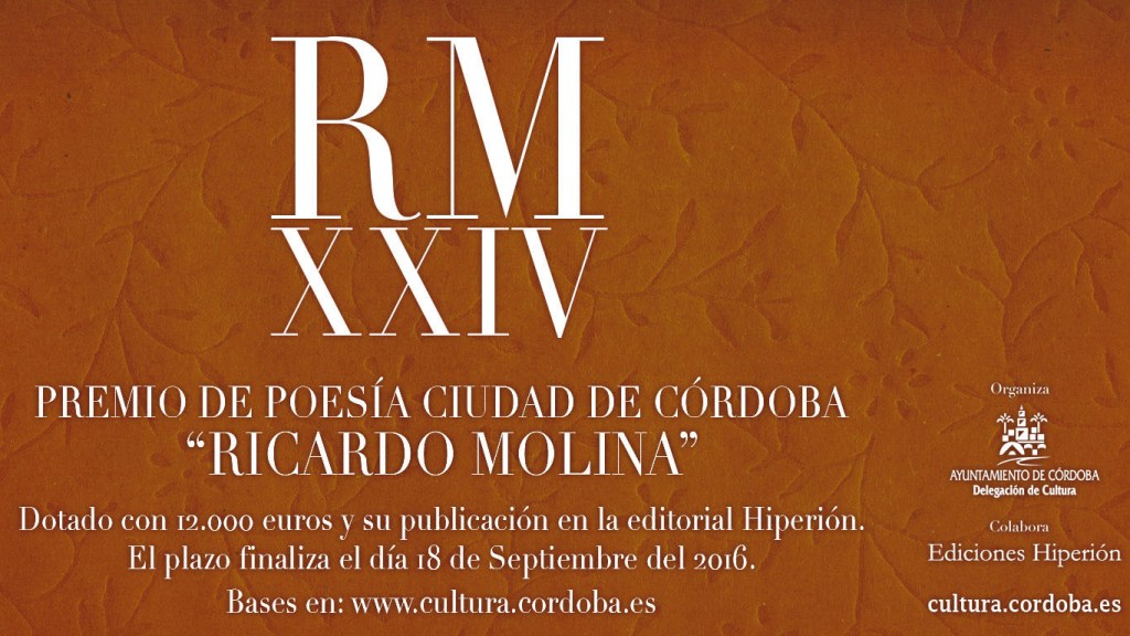 Premio de Poesía de córdoba “Ricardo Molina”