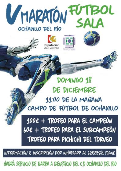 Maratón fútbol sala. Ochavillo del Río. Domingo 18 diciembre