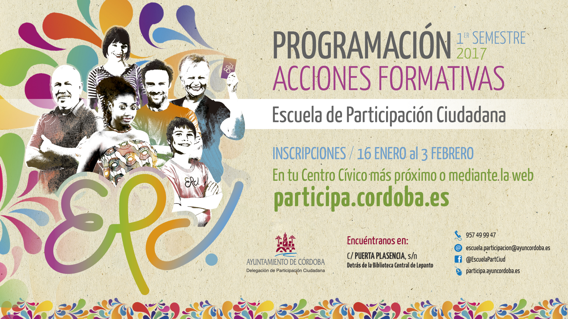 Escuela de participación ciudadana. 17 Acciones formativas