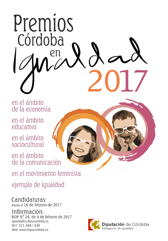 CONVOCATORIA DE LOS PREMIOS CÓRDOBA EN IGUALDAD 2017