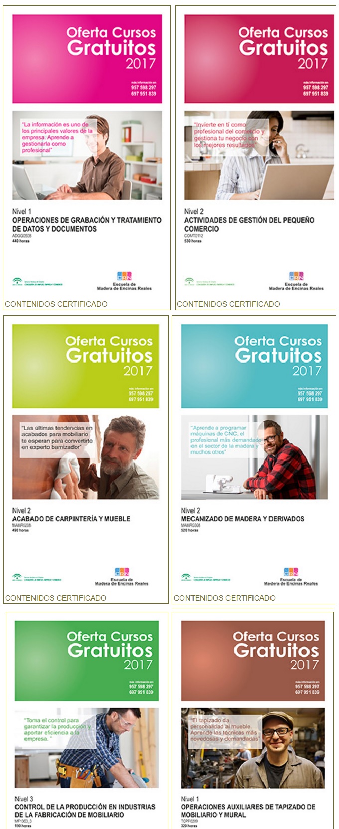 Cursos formación gratuitos. Cemer