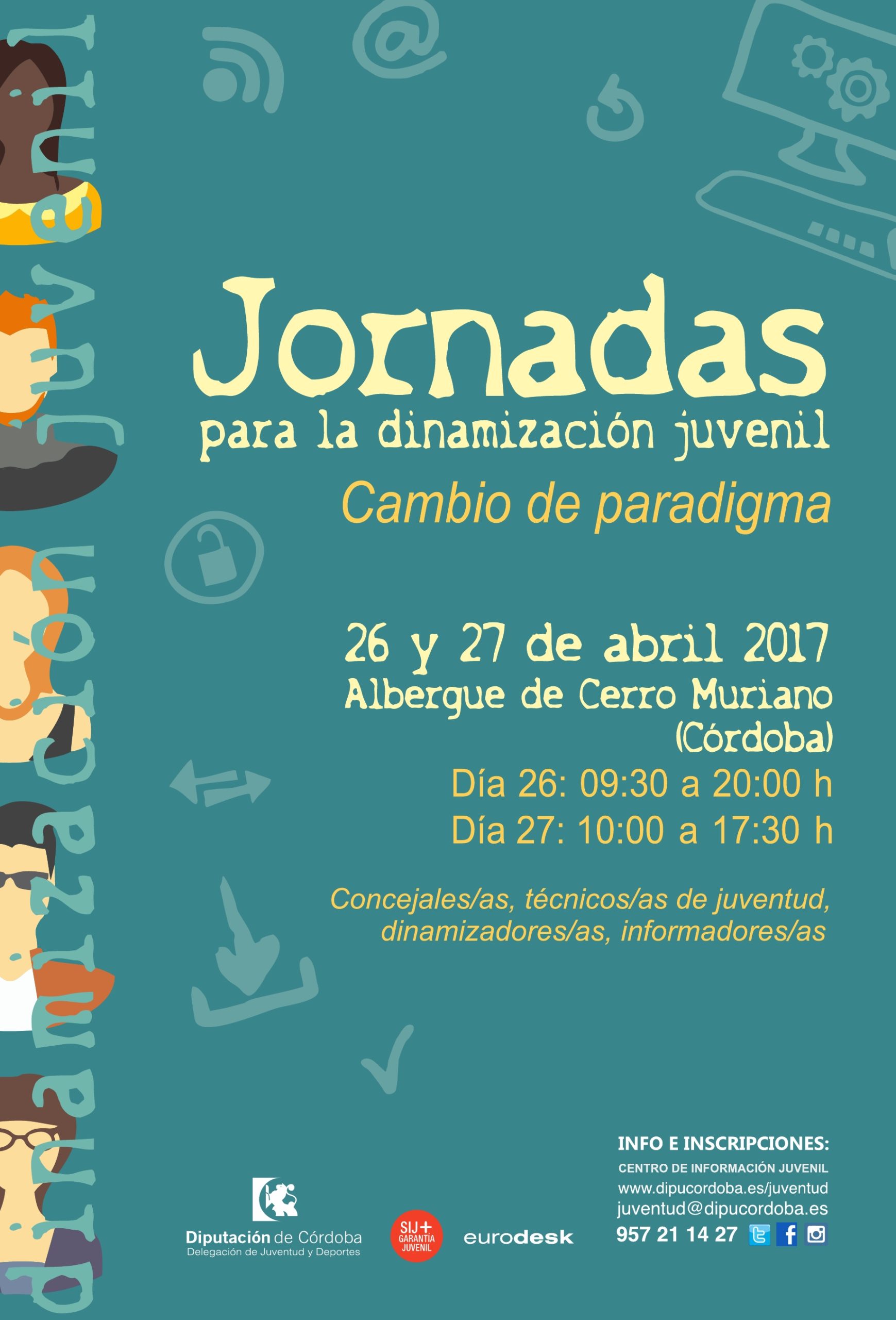 JORNADAS PARA LA DINAMIZACIÓN JUVENIL “Cambio de paradigma”  26 y 27 de abril 2017