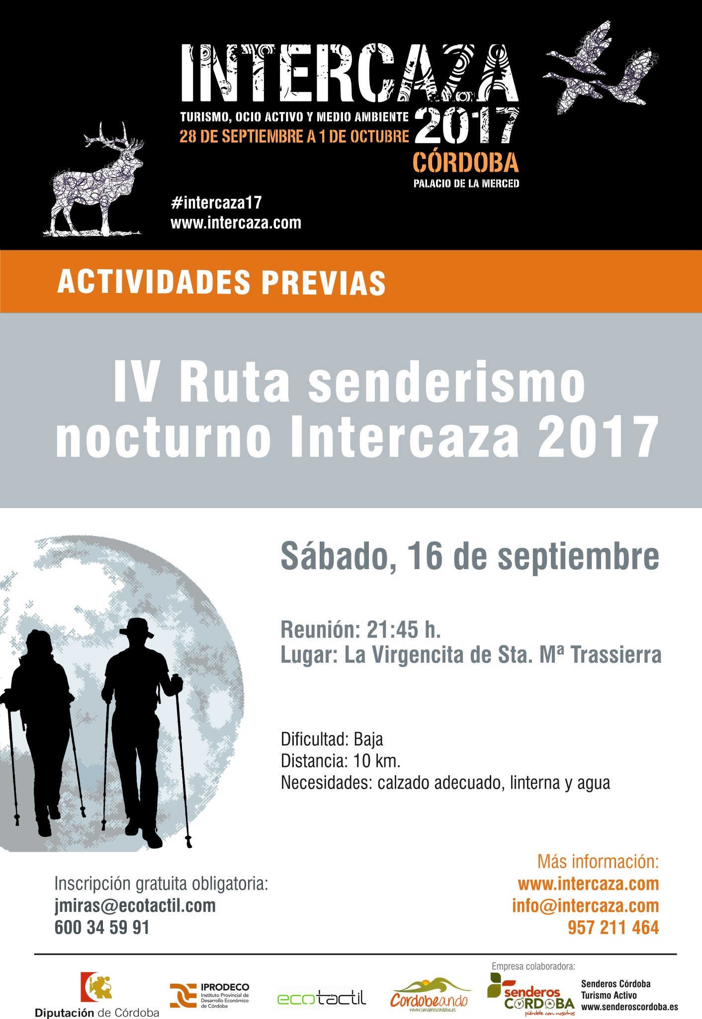 Ruta Senderismo Nocturno Intercaza 2017