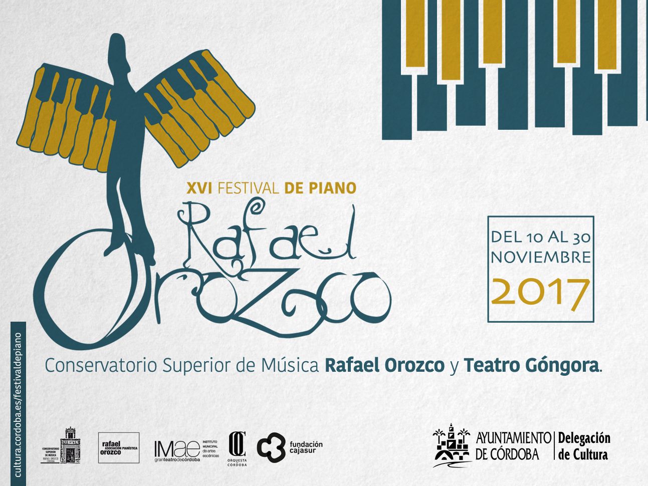 XVI Festival de Piano Rafael Orozco  Del 10 al 30 de Noviembre de 2017. Córdoba