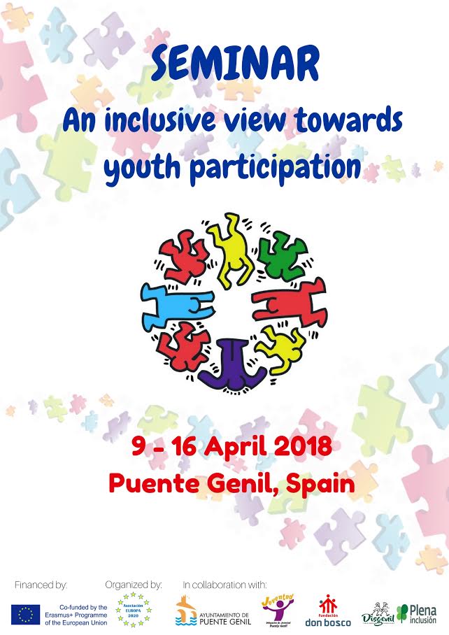 Seminar an inclusive view towards yoth participation 9-16 april 2018. Puente Genil.