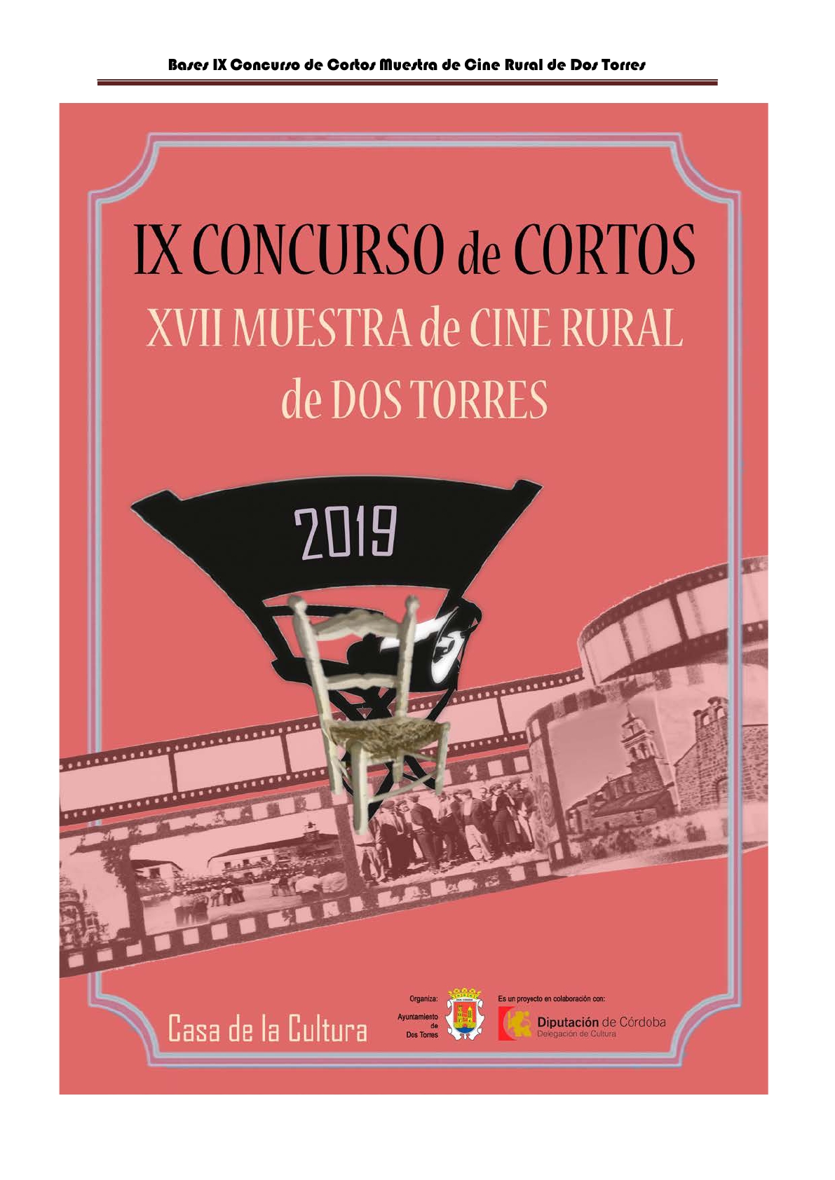 CONCURSO DE CORTOS “MUESTRA DE CINE RURAL DE DOS TORRES” 2019