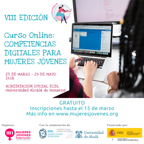 VIII Curso online ‘Competencias Digitales para Mujeres Jóvenes’