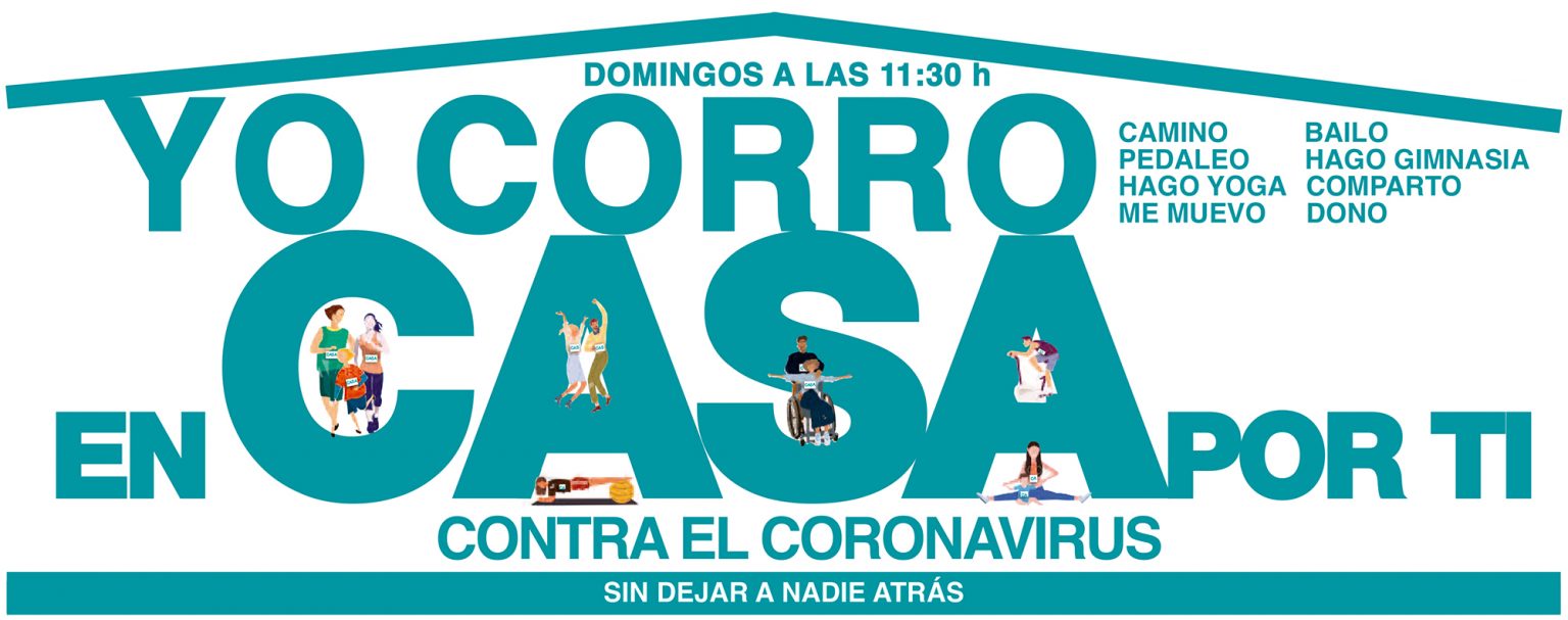 Yo corro en casa por ti contra el coronavirus