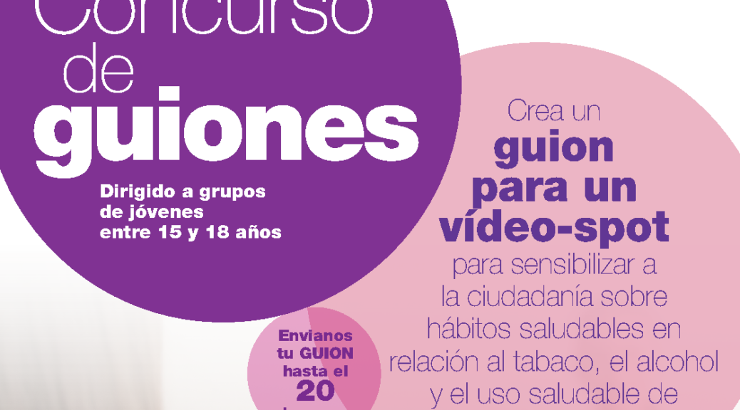 Concurso de guiones ‘Y tú, ¿cómo controlas?’ 2020