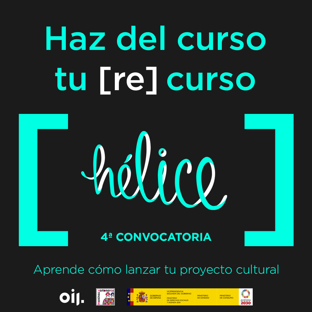 Proyecto Hélice: curso online y gratuito con herramientas, trucos y consejos para lanzar proyectos culturales.