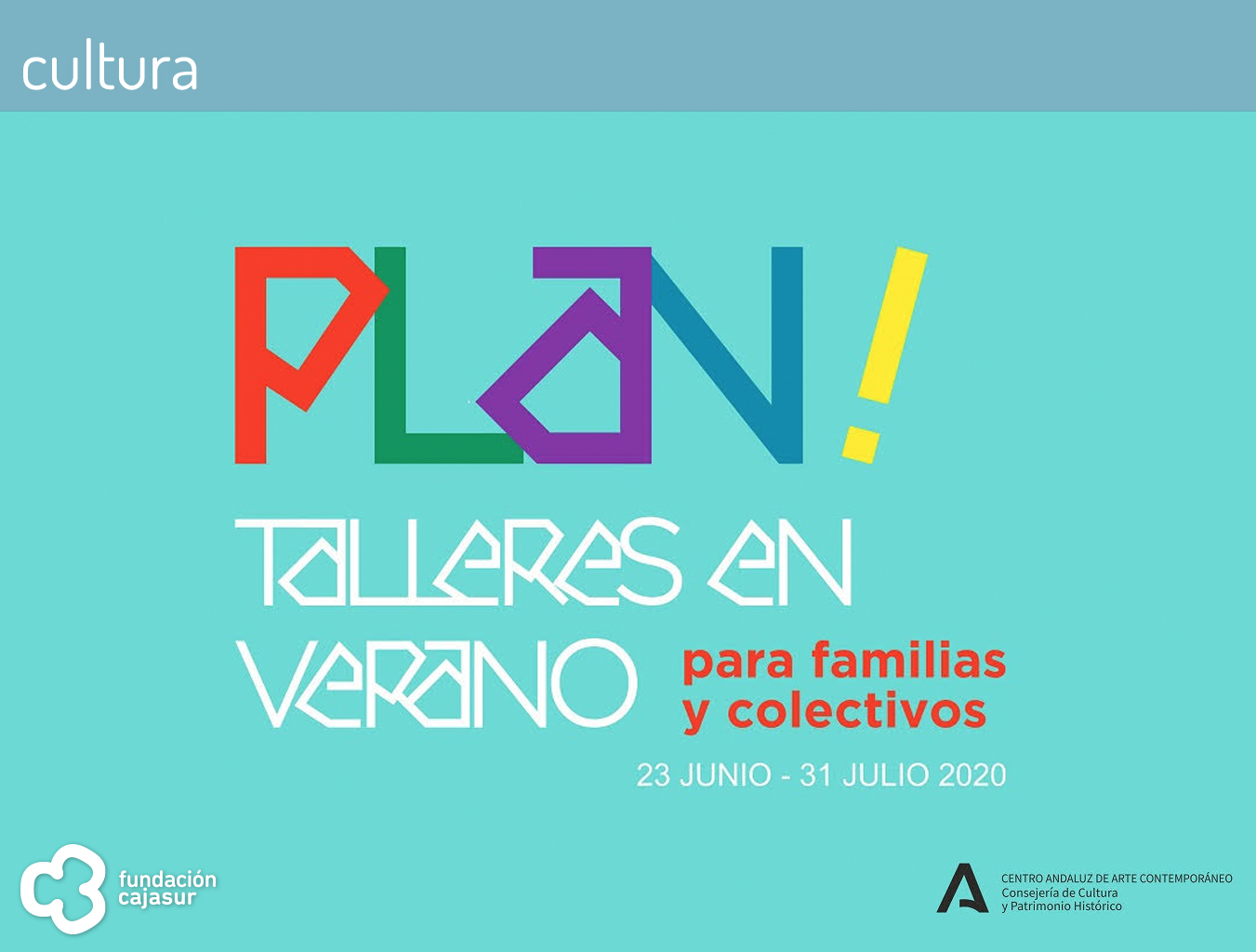 ¡Talleres de verano para familias y colectivos!