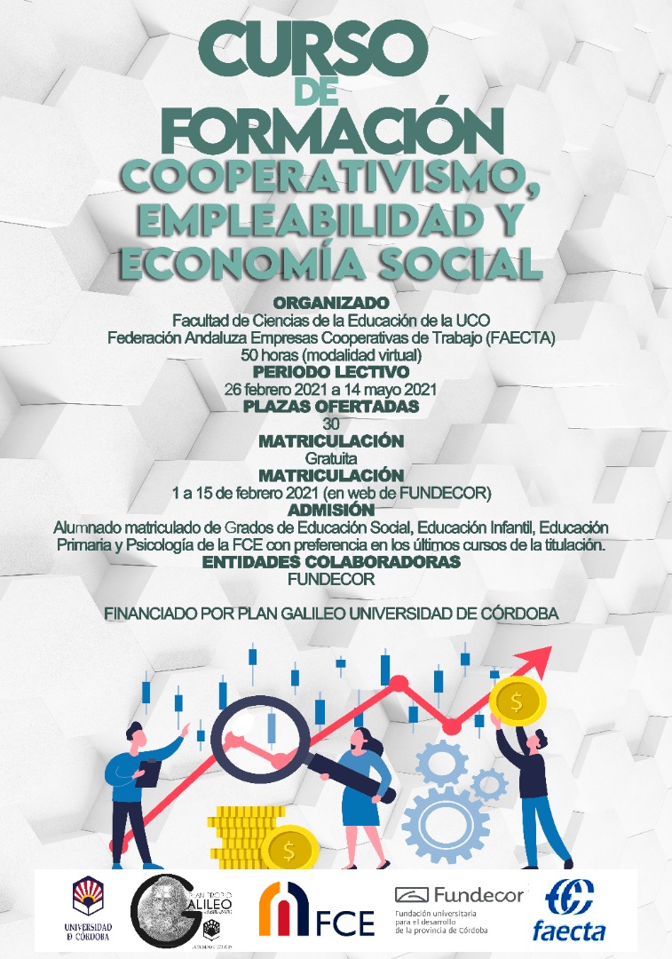 Curso de formación sobre Cooperativismo, Empleabilidad y Economía Social. UCO