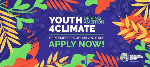 Abierta la convocatoria para participar en el evento “Youth4Climate: Driving Ambition”