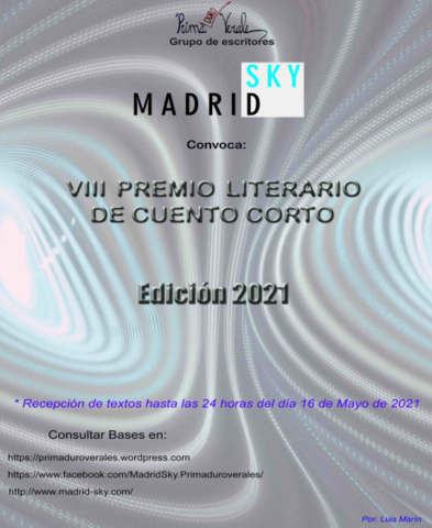 VIII Premio Literario de cuentos “Madrid SKY” 2021