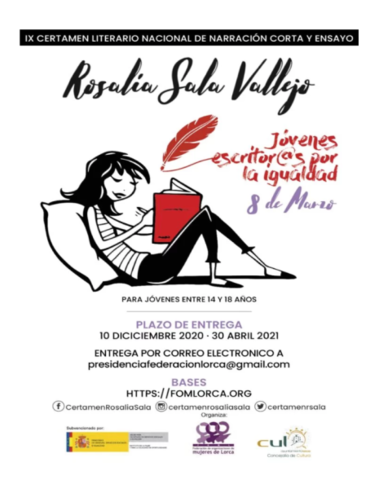 IX Certamen Literario Nacional de Narración Corta y Ensayo Rosalía Sala Vallejo