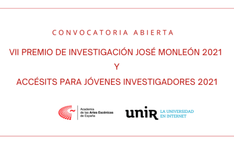 VII Premio de Investigación “José Monleón” y Accésits para Jóvenes Investigadores