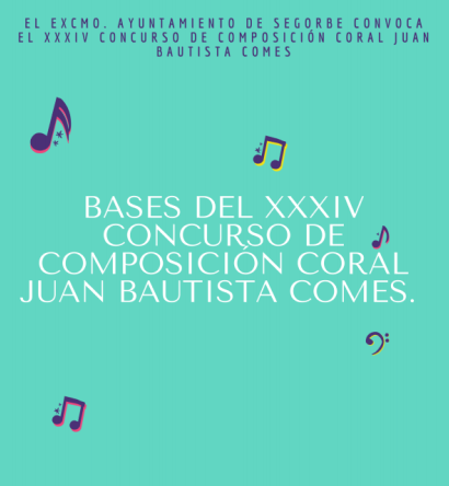 XXXIV Concurso de Composición Coral Juan Bautista Comes