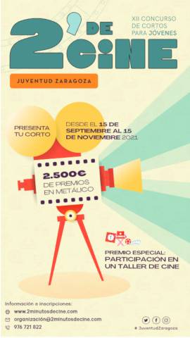 XII Concurso de Cortos para jóvenes 2 minutos de Cine