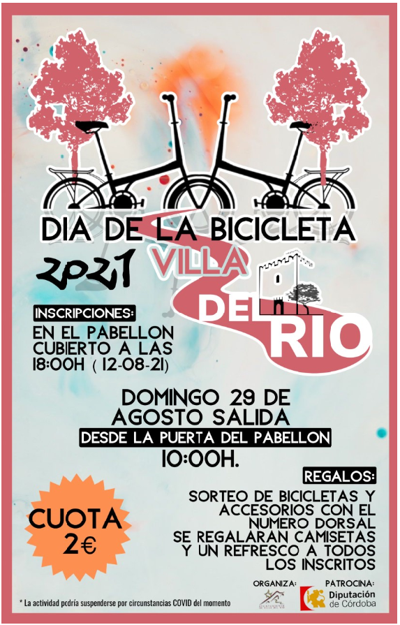 Villa del Río. Día de la bicicleta 29 agosto.