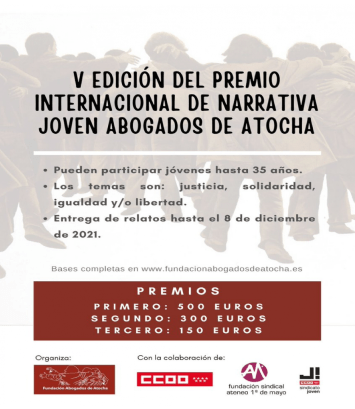 Premio Internacional de Narrativa Joven “Abogados de Atocha” 2021