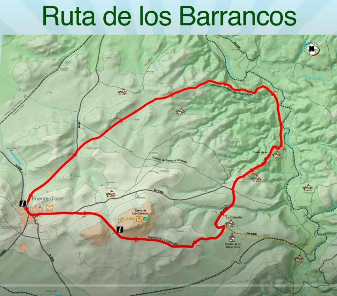 RUTAS DE SENDERISMO                                              Ruta de los Barrancos (Fuente-Tójar)