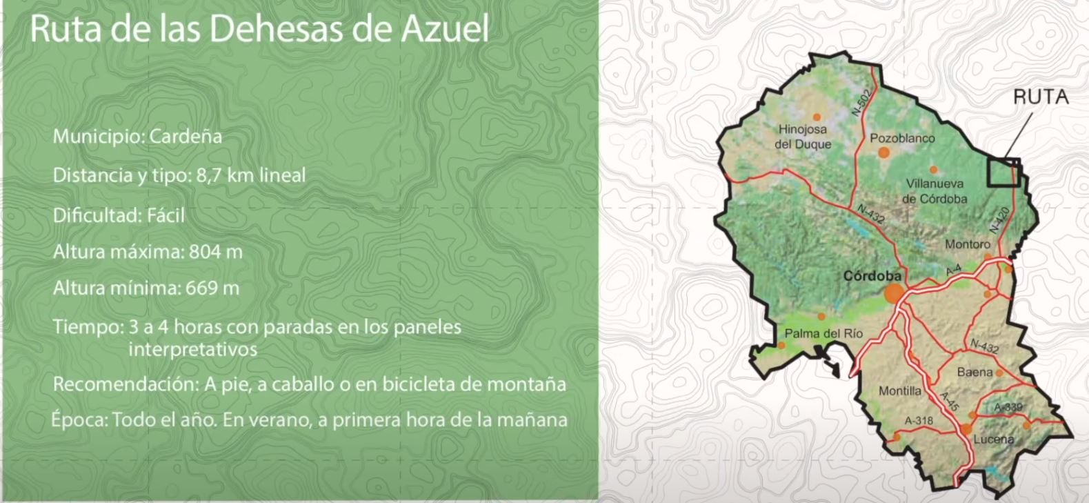 RUTAS DE SENDERISMO                                                Las Dehesas de Azuel- Cardeña