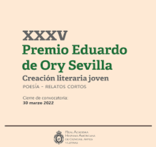 XXXV Premio ‘Poeta Eduardo de Ory Sevilla’ de creación literaria joven