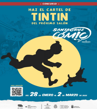 Concurso dibuja el cartel de Tintín de Santa Cruz Cómic 2022