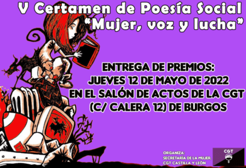 V Certamen de Poesía Social «Mujer, voz y lucha»