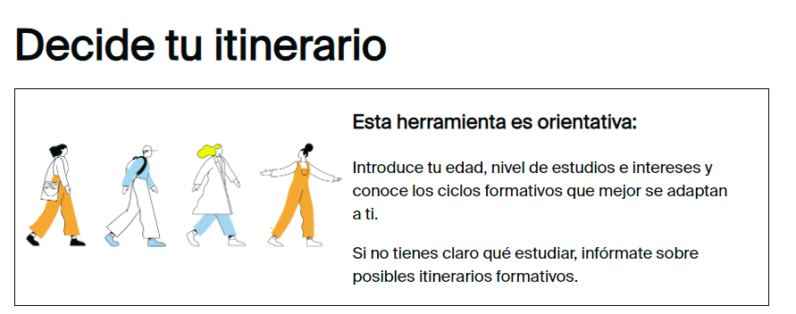 ¿Quieres hacer tu itinerario del Instituto a la FP?